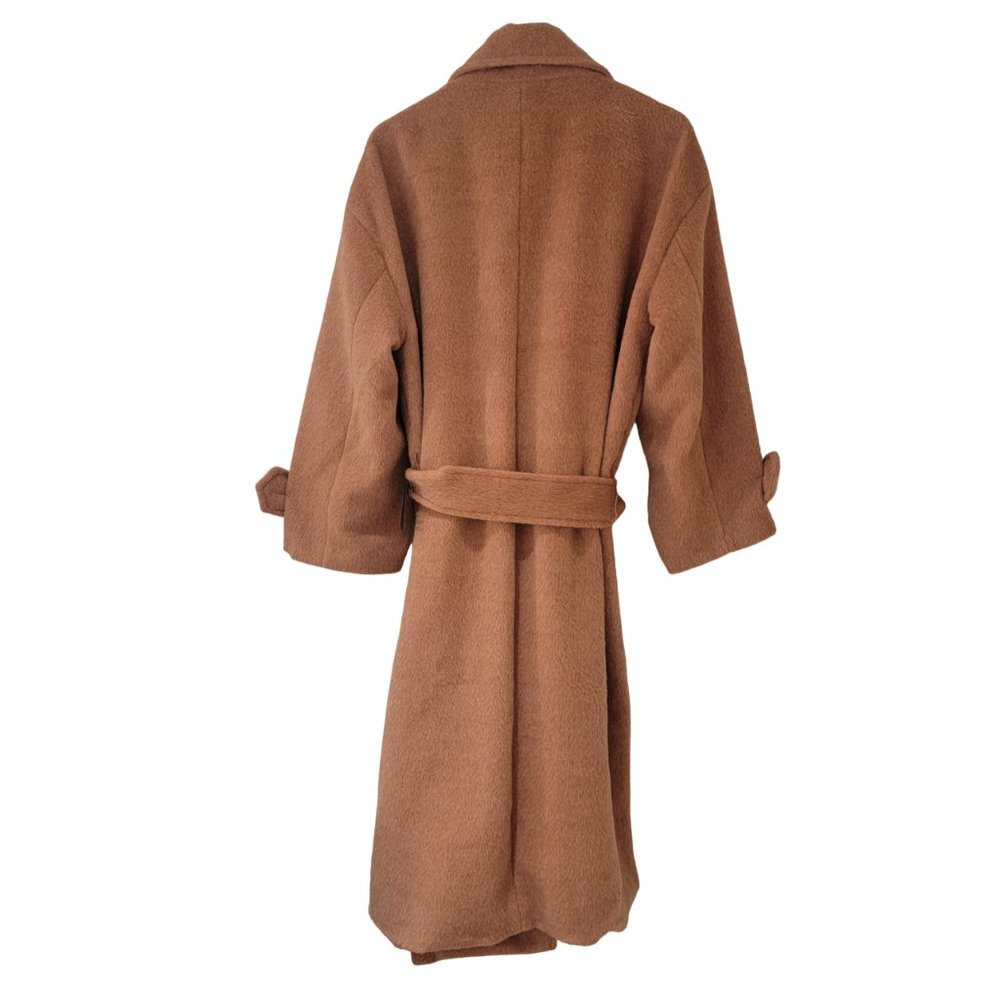 Lulus Statement Chic Light Brown Belted Coat Size… - image 4